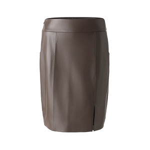 Jancoco Vente <span class=keywords><strong>en</strong></span> gros Nouvelle arrivée Jupes fendues de luxe pour femmes <span class=keywords><strong>Jupe</strong></span> <span class=keywords><strong>en</strong></span> <span class=keywords><strong>cuir</strong></span> <span class=keywords><strong>véritable</strong></span> sur mesure à taille haute - Product Image 1