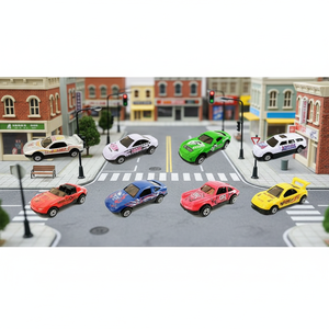 Veicolo Giocattolo a Frizione 1:87, Auto Giocattolo in Lega, 60 Pezzi Modellini Auto Die Cast, Giocattolo per Ragazzi da <span class=keywords><strong>Collezione</strong></span> - Product Image 6