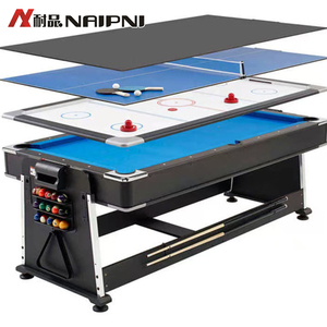 <span class=keywords><strong>Table</strong></span> multifonction 4 en 1 de 7 pieds, billard, hockey sur air, <span class=keywords><strong>tennis</strong></span> de <span class=keywords><strong>table</strong></span> avec plateau de <span class=keywords><strong>table</strong></span> à manger, vente directe d'usine Naipni - Product Image 2