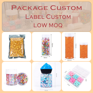 Assorted Sizes <strong>Gold</strong> Pearl <strong>Sprinkles</strong> for <strong>Cake</strong> Decorating Solid Luxury Dessert Design Tools in Bag Packaging - Product Image 4