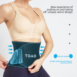 Body Modellante Traspirante ed Elastico <span class=keywords><strong>per</strong></span> Donne, Recupero Post-Parto, Palestra, Sauna, Dimagrimento Addominale, Fascia Compressiva - Product Image 2