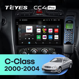 TEYES CC4 PRO pour Mercedes Benz Classe C S203 CL203 W203 <span class=keywords><strong>2000</strong></span> - 2004 CarPlay Auto 2DIN - Product Image 2