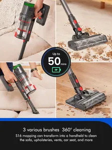 <span class=keywords><strong>Aspirador</strong></span> de motor sin escobillas ciclónico inalámbrico portátil con filtración HEPA para alfombra, piso, coche y Hotel, uso húmedo/seco - Product Image 6