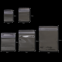 Sacs à fermeture éclair en PVC transparent épais en gros, sacs d'emballage réutilisables pour bijoux, pour bagues, breloques, présentoirs à bijoux avec logo et trou