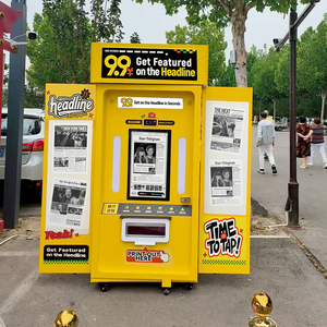 Station de selfie Photomaton rétro intelligent automatique avec caméra Wi-Fi/Bluetooth <span class=keywords><strong>Impression</strong></span> instantanée Photomaton selfie - Product Image 2