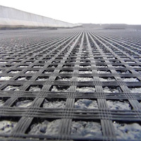 Géogrille en polyester tricotée biaxiale 100-30kn pour la construction routière