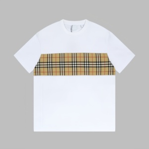 Camiseta de Manga Corta para Hombre, Diseño Vintage con Estampado Burberry, 100% Algodón, Estilo Casual y Moderno, Lujo 2026 - Product Image 2