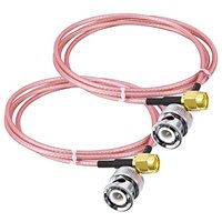 Câble coaxial RG58 50 Ohm en cuivre étamé avec blindage tressé à 95 % pour antenne, ligne d'alimentation et extension, compatible RG174 RG178