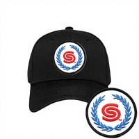 Casquette de baseball unisexe en sergé de coton à 5 panneaux, personnalisable avec logo lettre, vente en gros, bicolore, visière incurvée, casquette de sport sur mesure