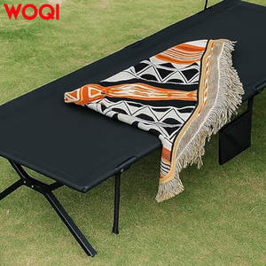 เตียงนอนแคมป์ปิ้งสำหรับผู้ใหญ่ Woqi รุ่น Ultralight รับน้ำหนักได้ 150 กก. ทำจากอลูมิเนียม พับได้ รูปทรงสี่เหลี่ยมผืนผ้า เหมาะสำหรับการเดินป่า แบกเป้ และกิจกรรมกลางแจ้ง - Product Image 2