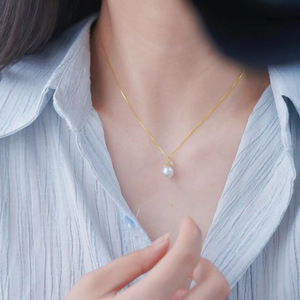 S925 Silver and Gold Fashion <b>Jewelry</b> <b>Set</b> DIY <b>Pearl</b> and Pendant Accessories with Empty Stand 9321 Silver Jewelery - Product Image 3