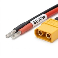 SEJOW ESC-Stromkabel XT60 Buchse Vorverzinnt 12AWG Silikonkabel FPV Drohnen Elektronischer Geschwindigkeitsregler OEM