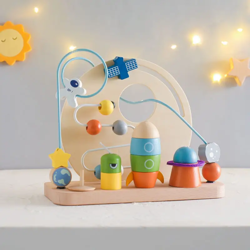 Деревянные игрушки Монтессори для раннего образования, экологичный набор для детей унисекс в возрасте от 5 до 7 лет
