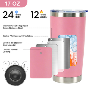Leakproof Car Water <b>Bottle</b> 304 Steel Insulated Tumbler with Sliding Lid for Coffee Drinks Outdoor Travel - Product Image 5