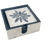 Théière isolée en coquille bohème colorée et coussin de tasse tapis et tampons résistants à la chaleur pour Tables basses accessoires de service à thé