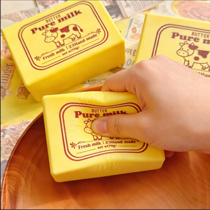 ของเล่นบีบเนื้อนุ่ม PU รูปขนมปังชีส คัสตาร์ด ขนมปังปิ้ง อาหารจำลอง ยี่ห้อ Needoh รุ่น Slow Rising บรรเทาความเครียด - Product Image 1