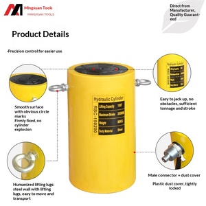 XTCG Yüksek Basınç Eşdeğeri 50 100 150 200 250 300 400 500 1000 Ton Kaldırma Yüksek Tonajlı Çift Etkili Hidrolik Kriko Silindiri - Product Image 3