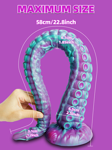 Dildo Lungo Plug Anale Stimolazione Anale del Culo Giocattolo Sessuale a Tentacolo Dildo Morbido Mostro Plug Anale per Donna Massaggio Vaginale Giocattolo Sessuale - Product Image 3
