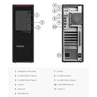 Station de travail Lenovo P620 avec processeur haute performance, personnalisée pour ordinateur fonctionnant sous Windows 11 Pro, en stock