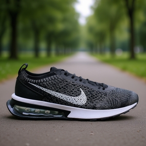 ไนกี้ แอร์แม็กซ์ ฟลายนิต เรเซอร์รองเท้าวิ่งผู้ชายสีดำสีเทาตาข่ายด้านบนพื้นรองเท้ายาง EVA พื้นรองเท้าชั้นกลางฤดูใบไม้ผลิ 2024 - Product Image 2