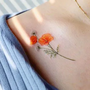 Floral Temporary Tattoo  Gifts Under 30  Vintage Hipster  Etsy Denmark