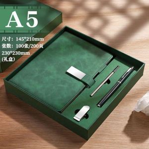 Promotional Business A5 Storage Notebook Plain Diary Giveaways Metal Pen Gift Set Customized Souvenir Corporate Gifts - Product Image 6