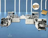 Machine entièrement automatique pour la fabrication de plateaux en carton carrés (base en papier) pour gâteaux, pour cartons épais et fins, avec bordure supérieure et inférieure, pour 1 personne