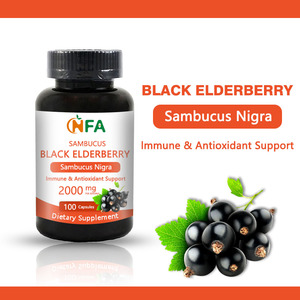 Sambucus แคปซูลเอลเดอร์เบอร์รี่สีดำพร้อมอาหารเสริมสมุนไพรแคปซูลเสริมภูมิคุ้มกันต้านอนุมูลอิสระ - Product Image 3