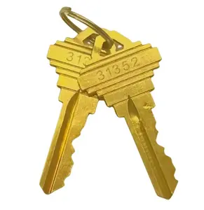 أسطوانة قفل باب من النحاس الأصفر المتماسك مع مفتاح SC1، أسطوانة قفل باب من مصنع توريد الصين