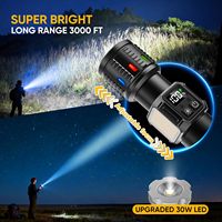 Lampe torche rechargeable à focalisation réglable, corps en alliage d'aluminium, longue portée du faisceau, avec protection fiable pour l'extérieur et les situations d'urgence