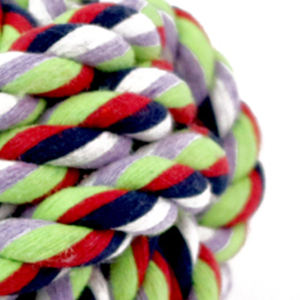 Juguete de Cuerda de Algodón de 5 cm de Colores Mezclados, Duradero e Interactivo, con Sonido, para Perros y Gatos, Empaquetado en Bolsa - Product Image 4