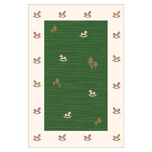 พรมเด็กผ้าแคชเมียร์เทียมรูปสี่เหลี่ยมผืนผ้ากันคราบลายการ์ตูนพรมข้างเตียงนุ่มสำหรับห้องนอนห้องนั่งเล่นเด็กใช้ - Product Image 2