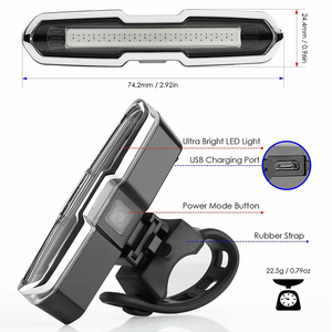 Nouvelle Image Lumineux Cycle Lumières Étanche Led sécurité Vélo Phare <span class=keywords><strong>Lampe</strong></span> Vélo Avant Arrière Plomb Vélo Lumières Ensemble Feu Arrière - Product Image 2