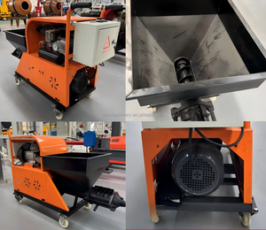 Machine à enduire les murs en mortier et en plâtre automatique certifiée CE, vente chaude, machines à pulvériser le mortier de béton, pompe à moteur principal - Product Image 2