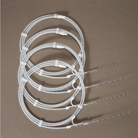 Catéteres de inserción con guía de PTFE azul y blanco para urología, tipo Zebra, para ERCP, 400 cm, manguera de PTFE no vascular