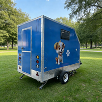 Camion de toilettage mobile pour chiens et chats, remorque de toilettage professionnelle pour animaux de compagnie avec intérieur complet
