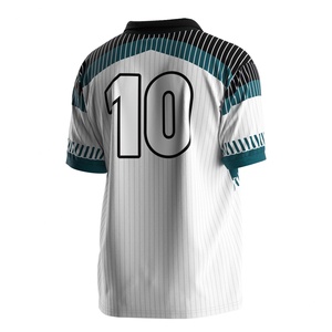 Camiseta de Fútbol de Secado Rápido con Cuello Polo de un Solo Botón, Inserciones Transpirables y Diseño Ajustable para Mayor Comodidad en el Día del Partido - Product Image 3