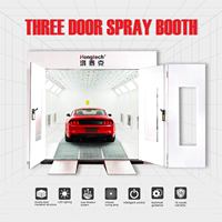 Cabine de peinture automobile Hongtech HOT-SP800E à commande intelligente, chauffage, éclairage LED et ventilateur d'extraction portable – Vente directe usine