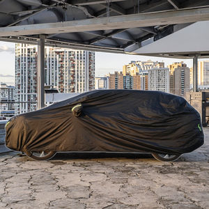 Dickes, glänzendes Finish 99% UV-Schutz Regenschutz Staub dichte, faltbare Auto abdeckung für Camry Limousine aus Polyester Taft Oxford - Product Image 3