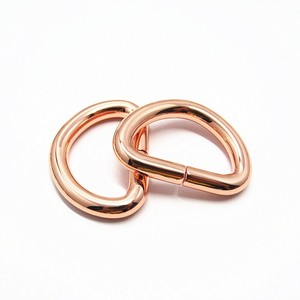 Anillo en D de Metal para hacer bolsos, delantales, cinturones, anillos <span class=keywords><strong>Dee</strong></span>, hebilla de Metal para bolsos de lona, correas de cuero, carteras artesanales - Product Image 4