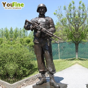 Statua in Bronzo <span class=keywords><strong>di</strong></span> Gruppo <span class=keywords><strong>di</strong></span> <span class=keywords><strong>Soldati</strong></span> a Grandezza Naturale, Design Personalizzato per Parchi all'Aperto - Product Image 4