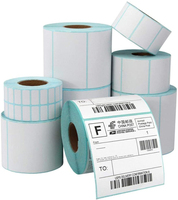 Etiquetas Térmicas en Rollo, Resistentes al Agua, en Blanco, para Impresión Directa, Etiquetas de Código de Barras, 70*40mm, Venta al Por Mayor de Fábrica