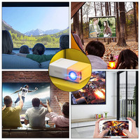Proyector de bolsillo pequeño de China, proyector de habitación Android de tamaño Mini portátil recargable con logotipo personalizado para el hogar