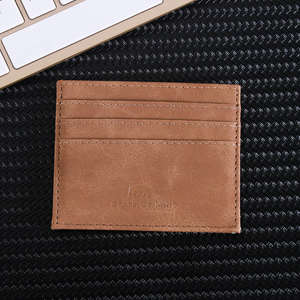 Porte-cartes de visite élégant en cuir PU, style raffiné, fonction anti-vol, multifonctionnel, logo <span class=keywords><strong>personnalisable</strong></span> - Product Image 5