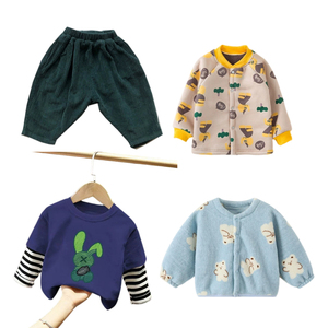 Ropa de algodón para bebés y niños, colores bonitos, otoño e invierno, pacas de ropa infantil de mezcla aleatoria a precio mayorista - Product Image 5