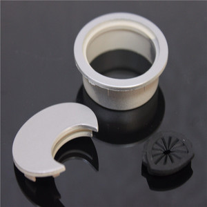 Cache-câble rond en plastique blanc Jin Aoding 50x60mm pour bureau d'ordinateur - Product Image 2