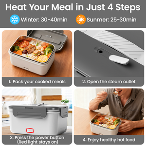 <span class=keywords><strong>Lunch</strong></span> <span class=keywords><strong>Box</strong></span> Électrique Portable 100W Chauffage Rapide Boîte Alimentaire Isotherme pour Voiture Camion Maison Bureau École Voyage - Product Image 3