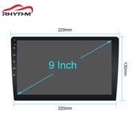 Estéreo para Auto Android de Alta Calidad Rhythm, 1 Din, Pantalla Táctil de 9 Pulgadas con CarPlay, GPS, FM, Mirror Link, Cámara de Reversa, Portátil