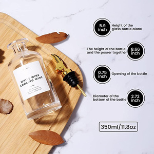 12 oz 350ml Offre Spéciale haute qualité pépins <span class=keywords><strong>de</strong></span> <span class=keywords><strong>raisin</strong></span> <span class=keywords><strong>huile</strong></span> d'olive <span class=keywords><strong>huile</strong></span> <span class=keywords><strong>de</strong></span> cuisson germe bouteilles en verre avec têtes en acier inoxydable - Product Image 5