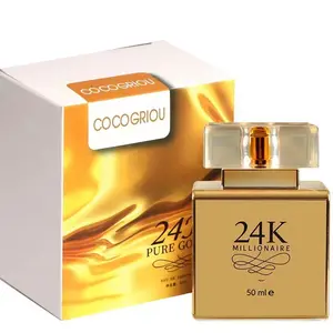 Fábrica Venda Direta 24K Gold Perfume Perfumes De Longa Duração Perfume Para Mulheres